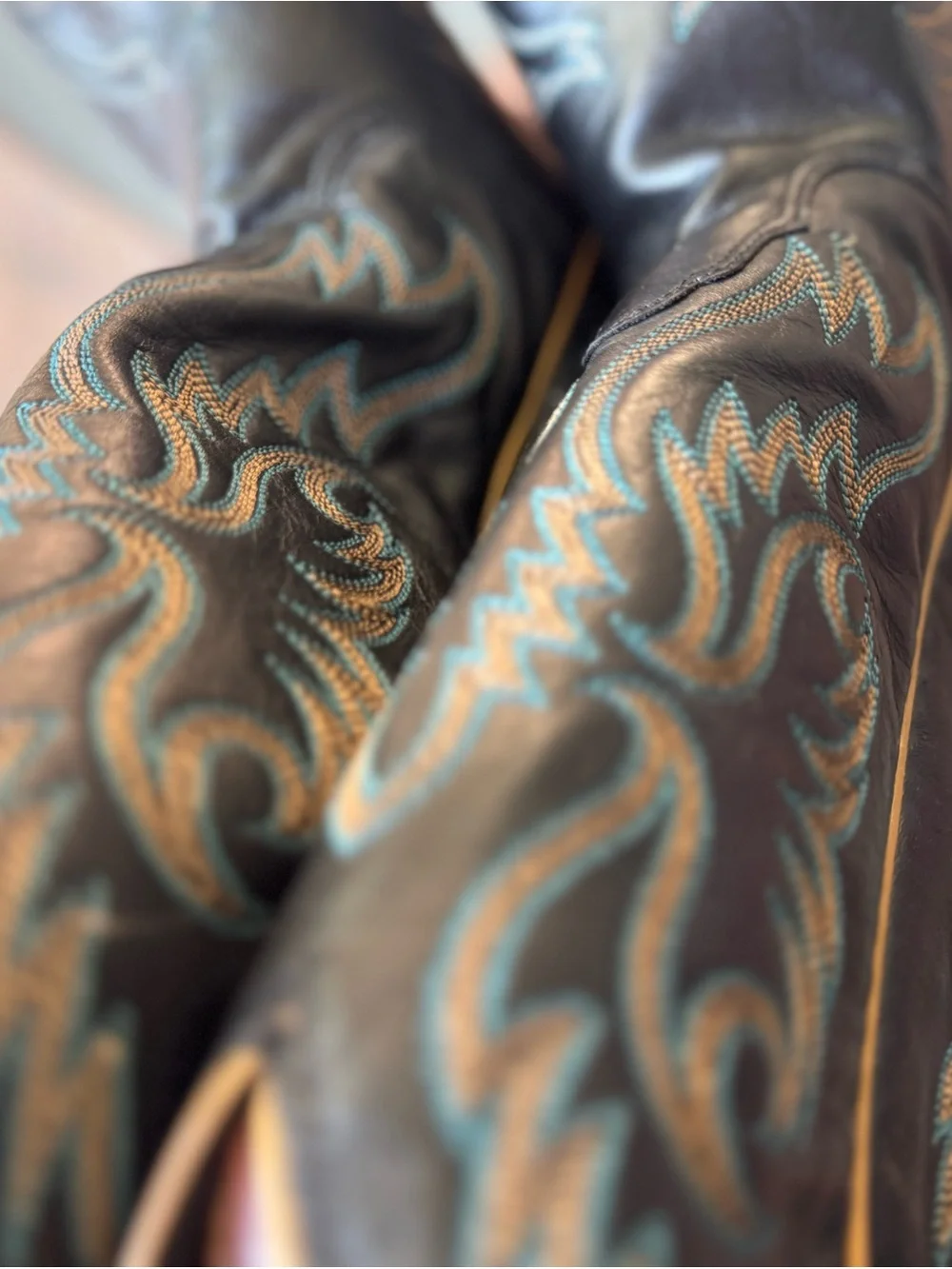 Classic Black Western Cowboy Boots - Men